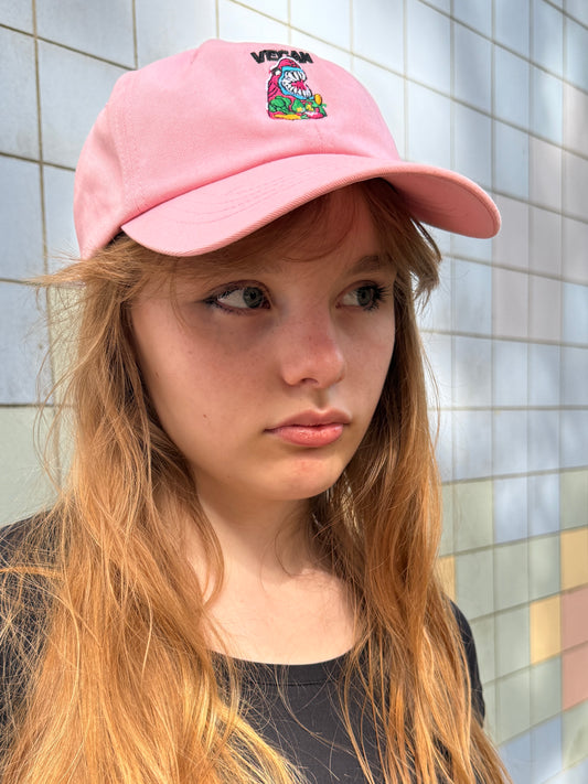 Pink 'Vegan Shark' Cap